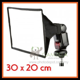 Camzilla SB3020 Universal Flash Softbox Diffuser for Canon Nikon Sony Nissin Yongnuo